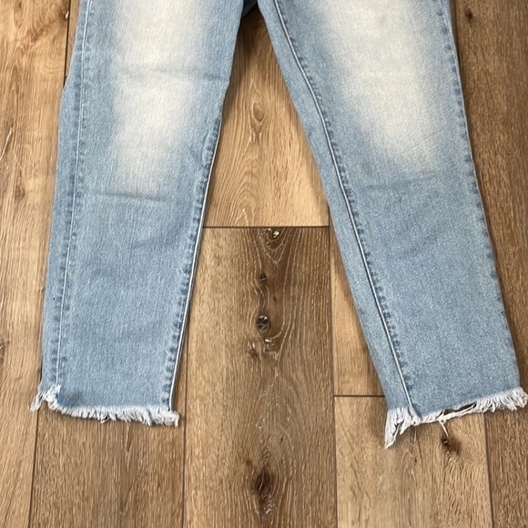 KanCan Boyfriend Relaxed Fit Distressed Ankle Jeans Light Wash - Picture 6 of 13